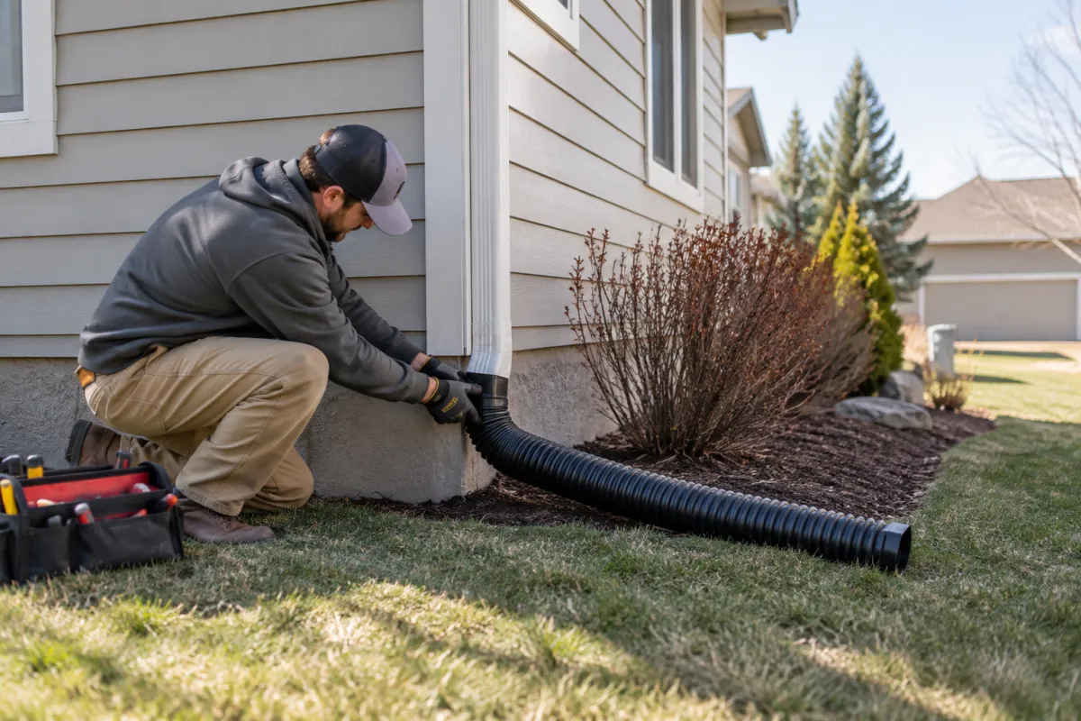 Move roof runoff away from your foundation