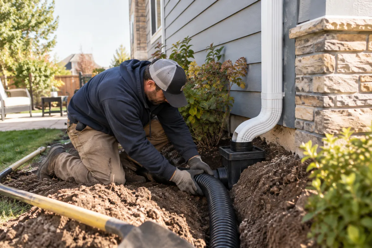 Move roof runoff safely away from home