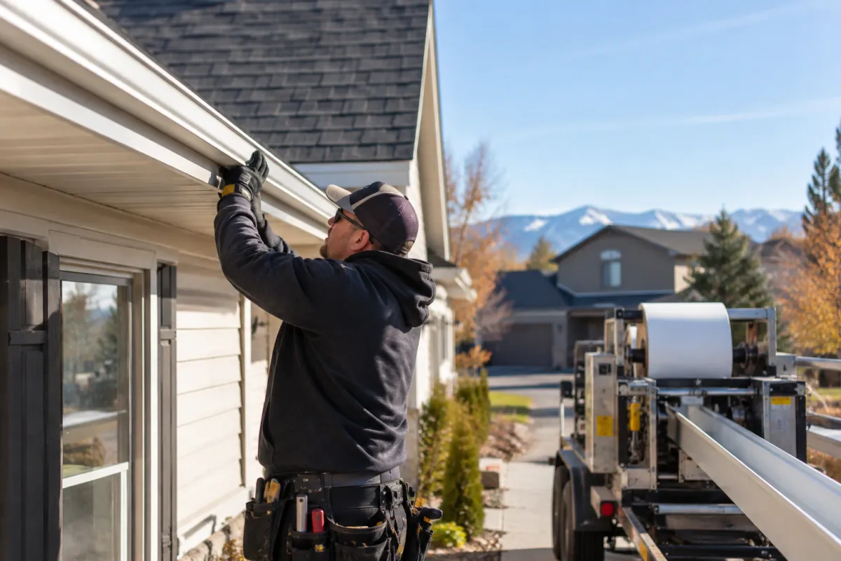 Custom gutters made right at your home