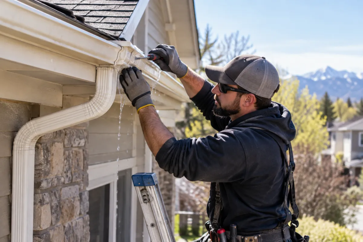 Stop gutter leaks before damage spreads