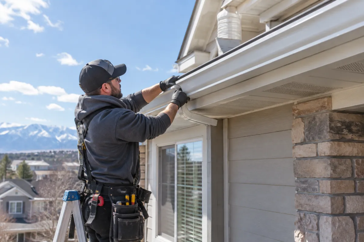 Aluminum gutters built for Denver weather