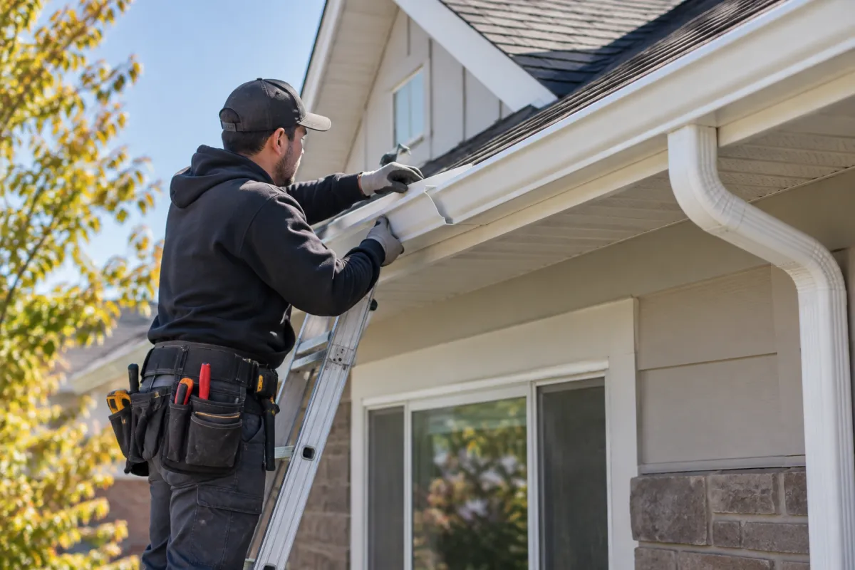 Replace failing gutters before water spreads