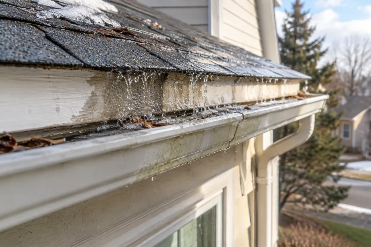Water behind gutters needs attention