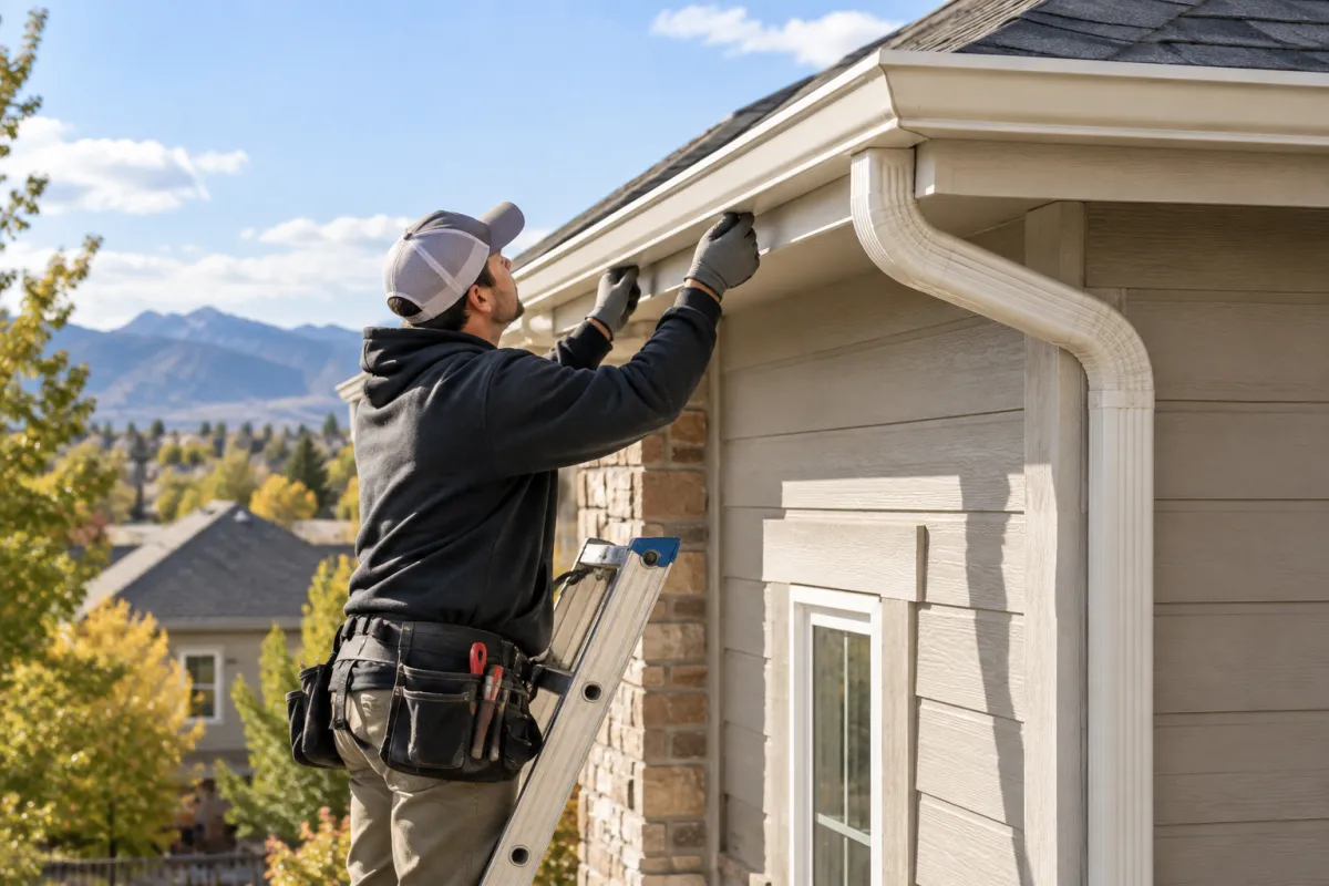 Seamless gutters built for Colorado weather