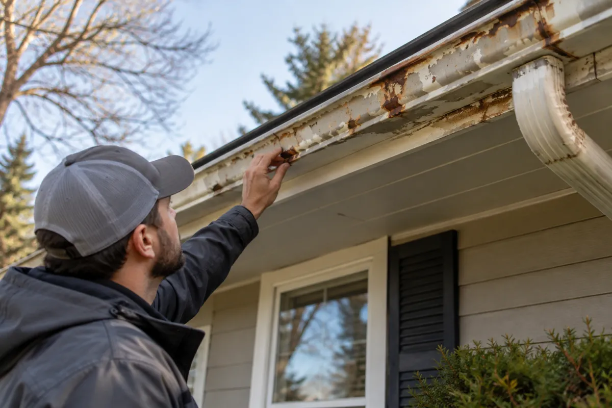 Corroded gutters need a closer look