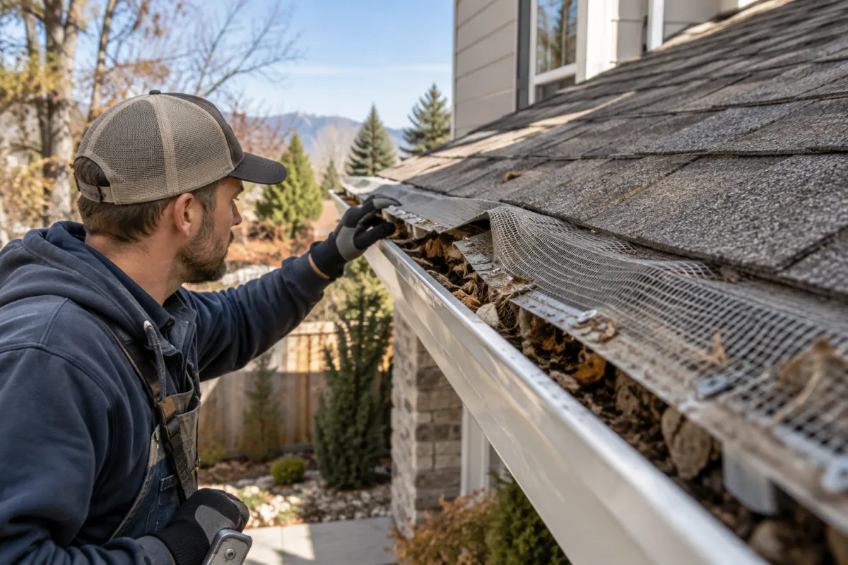 Damaged guards leave gutters unprotected