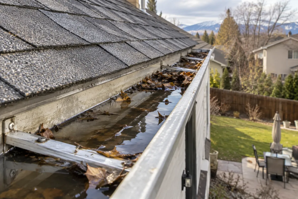 Standing water signals a gutter problem
