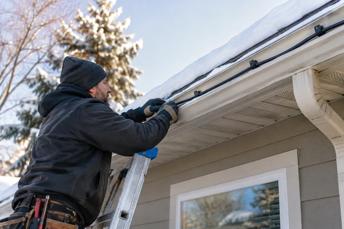 Replace failing heat cable before ice builds